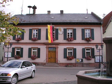 Obermarkt mit Rathaus (1828)